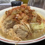 ラーメン 源 - ラーメン並　ニンニク少し✖️アブラ 唐辛子 1,000円