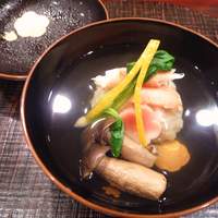帰燕 - 丹波シメジ、ゆばしんじょ、蟹の椀