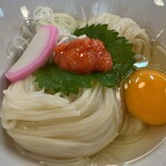桜の里 - 稲庭冷やし明太釜玉うどん