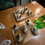 つぶ焼 かど屋 - 2025/10  つぶ焼きと冷酒