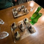 つぶ焼 かど屋 - 2025/10  つぶ焼きと冷酒