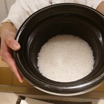 天婦羅 くすのき - 炊きたてのご飯です