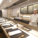 天婦羅 くすのき - 橋本さんとカウンター