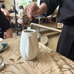 西洋食倶楽部　カン月 - 少し蒸らしたあと、混ぜに来てくれます