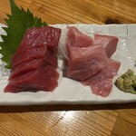 上州屋 - まぐろ　赤身と大トロのお刺身