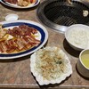 焼肉のバーンズ - 三種盛（カルビ、牛ハラミ、ホルモン（豚））