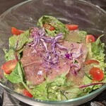 ダイニング藁の火 - 生ハムのサラダ