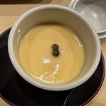 鮨 奥 - 九絵と梅干しの茶碗蒸し