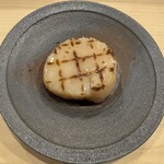 鮨 奥 - 帆立醤油漬け