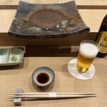 鮨 奥 - ビール小瓶（エビス）