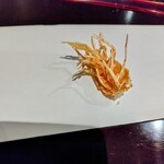 天ぷら たけうち - 天ぷら②車海老のアシ