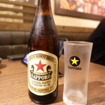 団欒酒場 赤とんぼ - 瓶ビールは赤星