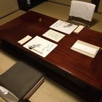 山荘無量塔 - 柴扉洞の個室で夕食。