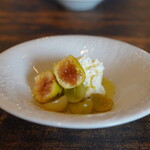 青 AO - ブラータチーズと無花果とシャインマスカット