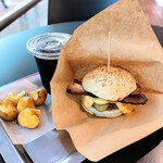 自由が丘バーガー - ベーコンチーズバーガー＋Aセット