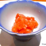 函館ダイニング雅家 - 鮭の石狩漬け