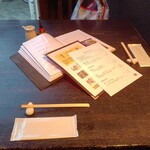 レストラン酢重正之 - テーブルセッティング