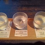 レストラン酢重正之 - 水尾三種呑み比べセット