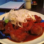 レストラン酢重正之 - 彩り野菜と豚肉の黒酢炒め