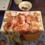 レストラン酢重正之 - 鶏もも肉の粗塩焼き
      　黒七味風味