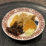 鮨 聖心 - 奈良漬とわさびでいただくあん肝