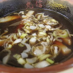 丸信中華そば - つけ汁はまったく好みのドンピシャ！