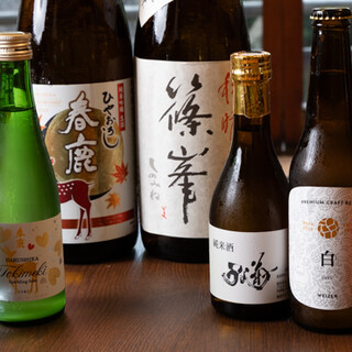 提供奈良風味的地酒、手工啤酒及汽水