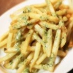 French fries anchovy butter