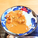 やぶ善 - ルーには玉葱と豚こまが入っています。