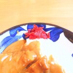 やぶ善 - 真っ赤な"福神漬"も嬉しい存在。