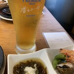 居魚屋 網元 別邸 - つきだし　ビール