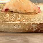 鮨 もりなり - シマアジ〰️