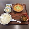 もつ煮屋 日の出食堂 - "もつ煮定食(おかず大盛)"1,080円♪