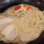 煮干そば・鶏そば藍×福井らーめん五目亭 - 麺
