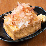 カキと肴 ちゅるり - 自家製厚揚げ