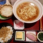 味福あさの - 鶏にぼし醤油らあめん定食