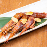 カキと肴 ちゅるり - 赤海老の醤油漬け