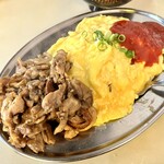 武内食堂 - かしわバターのオムライス