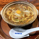 山本屋本店 - 味噌煮込うどん（＋1辛（青唐辛子）/刻みニンニク）