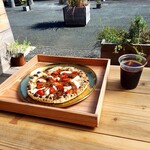 Cocci nella - 岩国猪ピザ アイスコーヒー