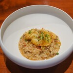 Chisou Nishi Kenichi - Risotto with Yaizu Spiny Lobster in Bouillabaisse Style (Sticky Rice and Brown Rice)