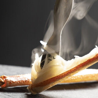 かにまつば満喫コースで活生松葉蟹と熟成ズワイガニを心ゆくまで