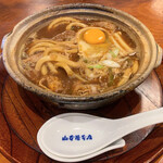 山本屋本店 - 味噌煮込うどん＋刻みニンニク