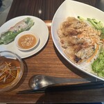 ロータスパレス - ランチメニュー春巻きもセット