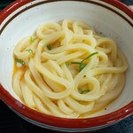 日の出製麺所 - 混ぜてしまった釜玉うどん