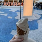 カナダパビリオン - カナダ産メープルのソフトクリーム 800円(税込)