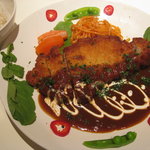 Restaurant&Deli FLAVORS - こちらもディナー限定　豚ロースのカツレツ　デミグラスソース