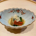 旬彩天 つちや - ほうれん草のお浸し