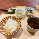 旬彩天 つちや - 栗ご飯と赤だし
