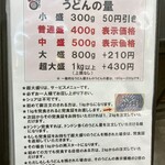 極楽うどん TKU - 中盛り増量、無料サービス